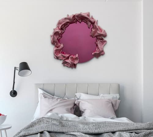 Reflexions Collection Mirror | Decorative Objects by Ted VanCleave Studio. Item composed of fabric & glass