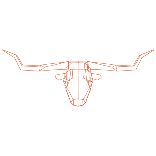 Longhorn Trophy Head | Wall Sculpture in Wall Hangings by Bend Goods. Item composed of copper