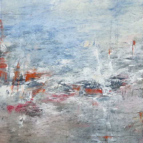 Fly Too Far | Oil And Acrylic Painting in Paintings by Ana Carolina Mönnaco. Item made of paper works with contemporary & coastal style