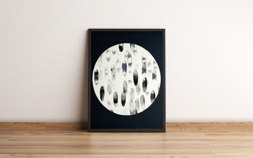 Captured Within a Circle *unframed | Prints by Scorparium by Victrola Studio. Item made of paper works with minimalism & contemporary style