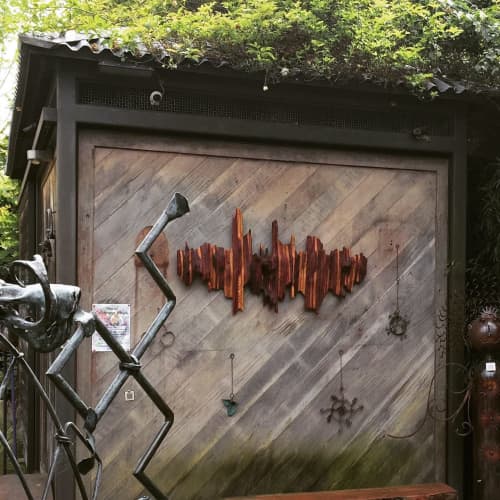 Outdoor Wall Sculpture The Big Wave by Lutz Hornischer Sculptures