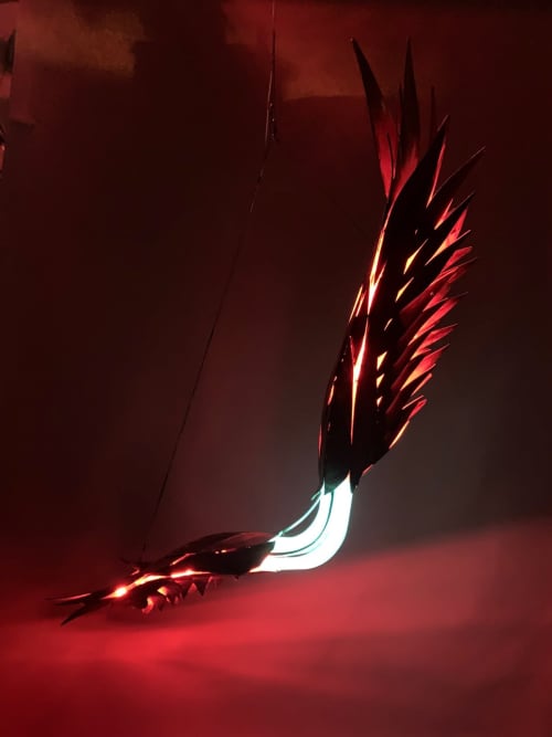 Wings | Sculptures by Michael Young Sculpture. Item composed of bronze
