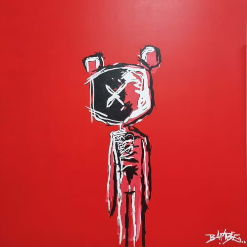 Red Velvet | Oil And Acrylic Painting in Paintings by B4mble. Item made of wood with synthetic