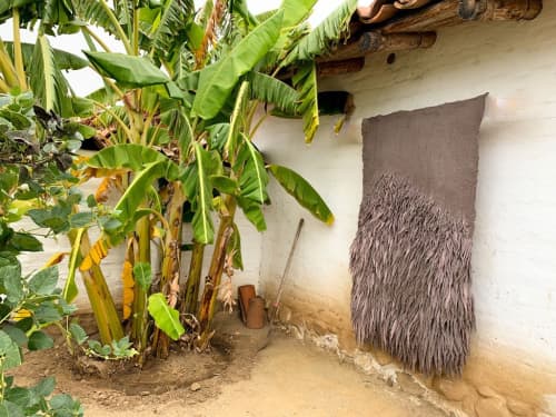 Seed No.064: Mauve Mama | Tapestry in Wall Hangings by Taiana Giefer | Santa Barbara in Santa Barbara. Item made of fiber