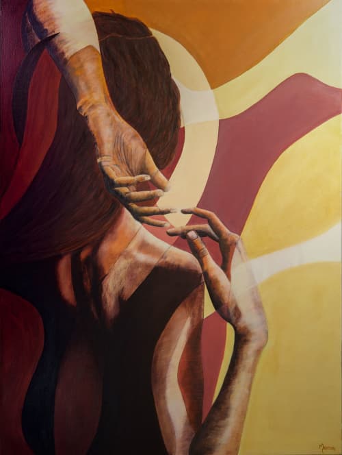 Liminal | Oil And Acrylic Painting in Paintings by J Max Art. Item made of canvas works with contemporary & eclectic & maximalism style