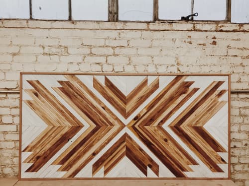 6x3 Rectangle Original White and Natural | Decorative Objects by Aleksandra Zee. Item made of wood compatible with minimalism and contemporary style
