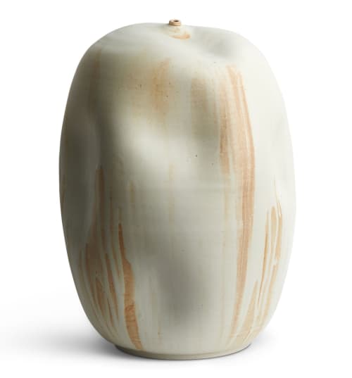 SKOBY JOE TALL TEXTURED CERAMIC VASe | Vases & Vessels by SKOBY JOE CERAMICS. Item made of stoneware