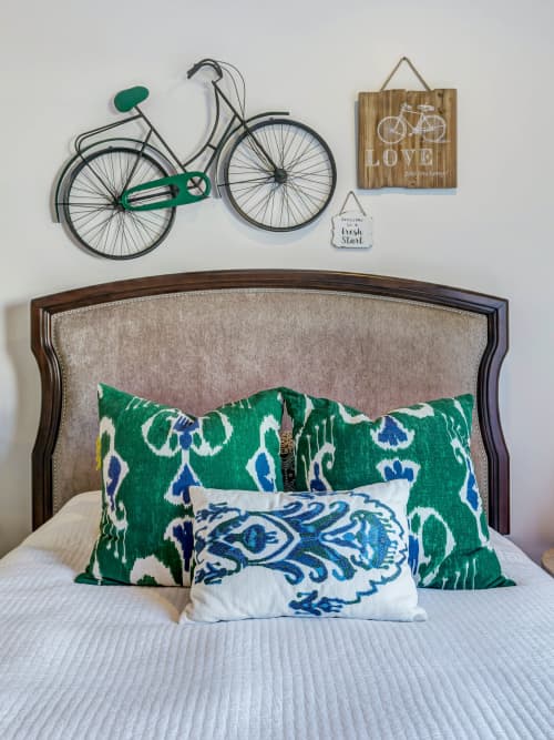 Pillows | Pillows by Nisha Tailor Interior Design` | Private Residence, Clayton in St. Louis. Item made of fiber