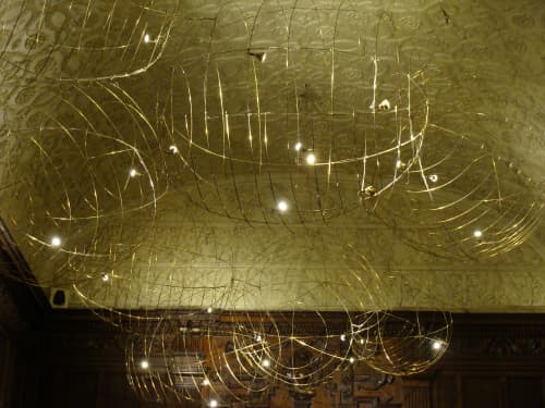 Zeppelin | Pendants by Ombre Portée | Embassy of France, Buenos Aires in Retiro. Item made of brass