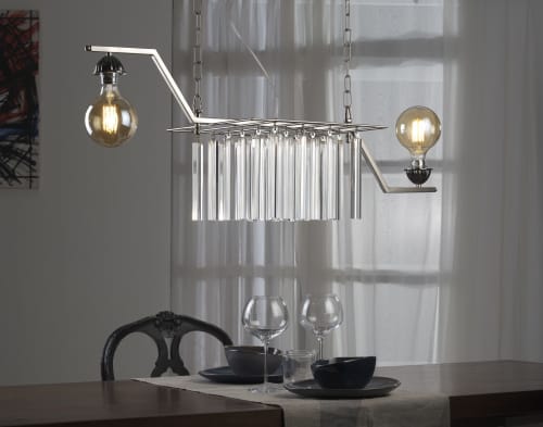 id031 | Chandeliers by Gallo. Item composed of metal & glass
