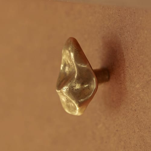 Soft Pinch small knob/hook | Hardware by EVAANNA. Item made of brass works with contemporary & japandi style