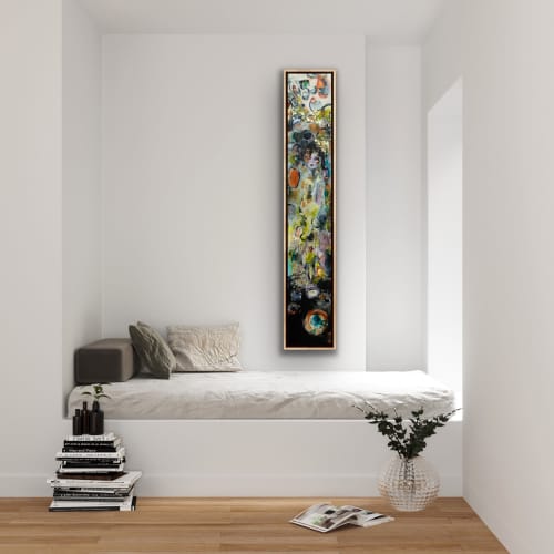 Veronica The Art Of Fashion | Mixed Media by Darlene Watson Abstract Artist. Item made of paper & synthetic