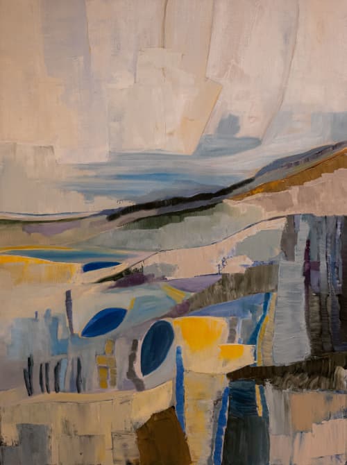 Gloucester | Oil And Acrylic Painting in Paintings by Cécile Ganne. Item made of synthetic