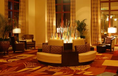 Electric Grasses "Reed Series" | Sculptures by Chris Nordin Studios | Cleveland Marriott Downtown at Key Tower in Cleveland