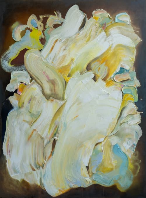 360 Leaving Naples | Oil And Acrylic Painting in Paintings by Anne B Schwartz. Item composed of canvas & synthetic compatible with contemporary style