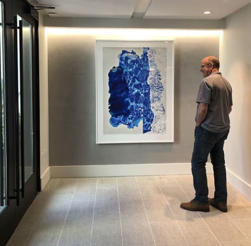 Pacific shimmer. Archival pigment ink print. 55" x 40" | Prints by Carol Paquet | Hotel Cerro in San Luis Obispo. Item composed of paper