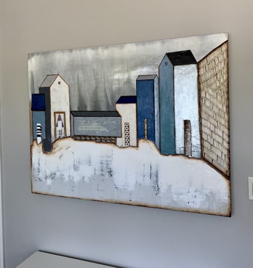 Monumental Moments | Mixed Media by Laura Van Horne Art. Item made of synthetic