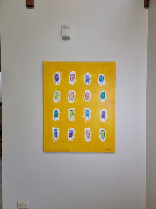 Talk That Sh*t Again Birb | Oil And Acrylic Painting in Paintings by B4mble. Item made of canvas with synthetic