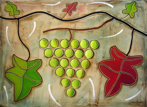 Uva bianca | Mixed Media in Paintings by Andrea Benetti