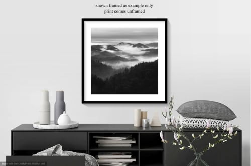 Smoky Mountains After Rain, Black and White Photo, Unframed | Photography by Nicholas Bell Photography. Item composed of paper compatible with contemporary and country & farmhouse style
