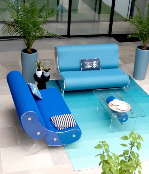 MW Designer Furniture | Chaise Lounge in Couches & Sofas by MW Designer Furniture. Item made of fabric & aluminum compatible with boho and contemporary style