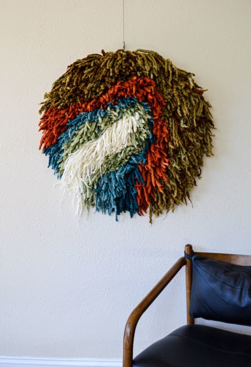Undertow | Macrame Wall Hanging in Wall Hangings by Camille McMurry. Item composed of walnut & wool compatible with contemporary and japandi style