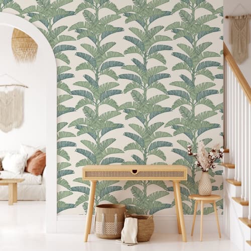 Tropical Plantation Wallpaper | Wall Treatments by Patricia Braune. Item composed of paper
