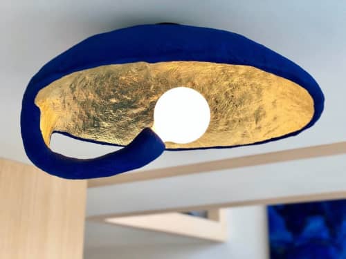 IC-Ceiling Lamp | Flush Mounts by Studio Josha. Item composed of fiber and synthetic