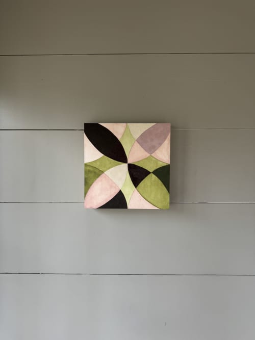 Untitled (Panel Study II) | Oil And Acrylic Painting in Paintings by Hailey Young. Item composed of wood compatible with minimalism and mid century modern style