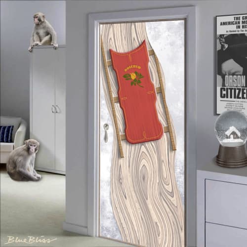 Rosebud! Door | Furniture by Blue Bliss. Item made of wood works with eclectic & maximalism style