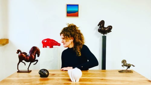 The Star - Horse Sculpture Bronze | Ornament in Decorative Objects by Ninon Art. Item composed of bronze in minimalism or contemporary style