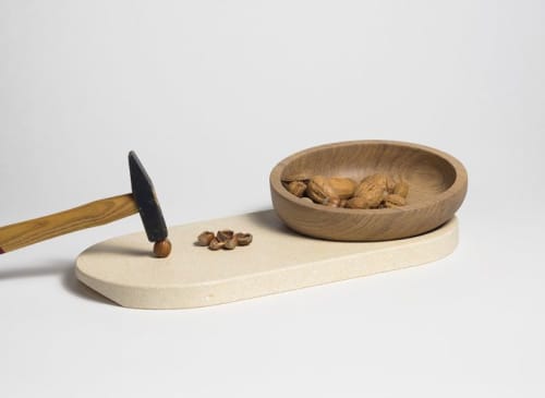 Proiezione | Serving Tray in Serveware by gumdesign. Item composed of wood and stone in contemporary style