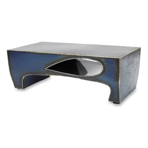 Blue Drop Coffee Table | Tables by Gatski Metal. Item composed of metal compatible with contemporary style