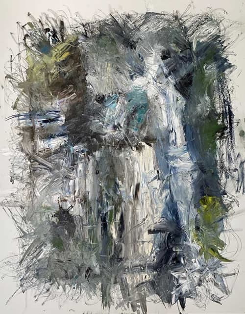 Time Passages Oil Contemporary Abstract By Red * 60" x 48" | Oil And Acrylic Painting in Paintings by Strokes by Red - Red (Linda Harrison). Item composed of canvas and synthetic