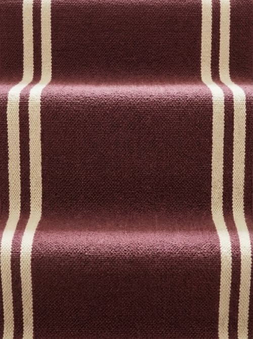 Handwoven Woolen Runner Rug | Rugs by Evergreen Carpets. Item made of wool works with boho & minimalism style