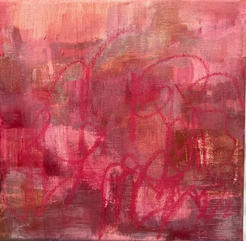 Fire Signs I | Mixed Media in Paintings by KNOF design. Item composed of canvas in contemporary or modern style
