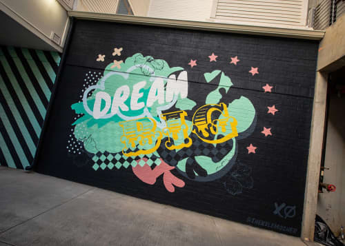 Dream Big | Street Murals by Kyle Mosher | Alexan Optimist Park in Charlotte