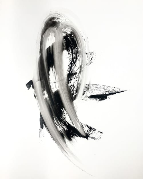 Oakenfold | Oil And Acrylic Painting in Paintings by Misty Hughes. Item made of synthetic