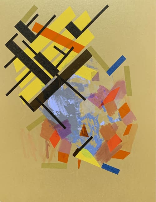 Giilaang Goldyy N | Oil And Acrylic Painting in Paintings by Philippe Halaburda. Item made of paper with synthetic