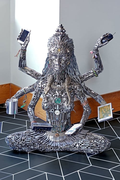 Modern Shiva | Sculptures by Brian Mock | Hotel Zelos San Francisco in San Francisco. Item made of metal