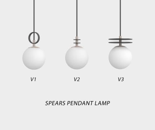 Spears Pendant Lamp | Pendants by Adir Yakobi. Item composed of brass in minimalism or contemporary style