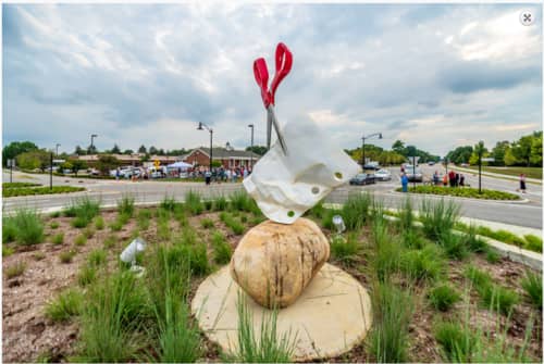 Stone Paper Scissors | Public Sculptures by KevinBoxStudio
