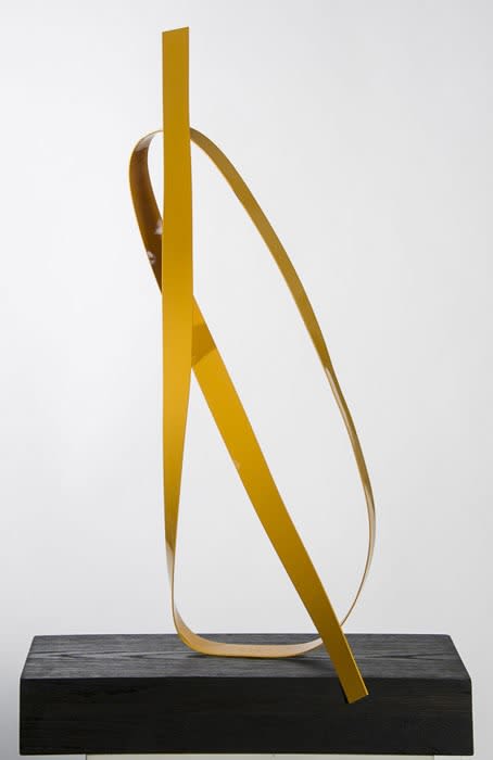 Steel Yellow 2 | Sculptures by Joe Gitterman Sculpture. Item composed of steel