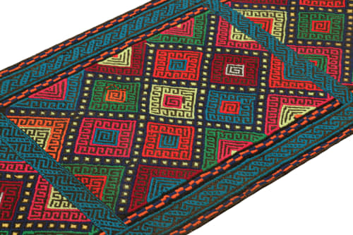 Rug & Kilim’s Contemporary Kilim Runner with Polychromatic | Area Rug in Rugs by Rug and Kilim