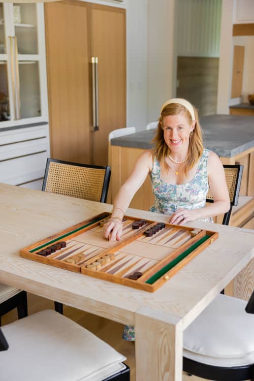 Wood Inlay Backgammon Set | Ornament in Decorative Objects by Dorset & Pond. Item composed of wood