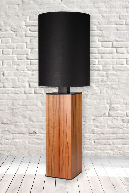 Vertica | Table Lamp in Lamps by Jim Thellefsen Design. Item composed of oak wood and linen in contemporary or modern style