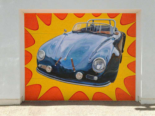 Classic Porsche | Street Murals by Lucretia Torva. Item made of synthetic