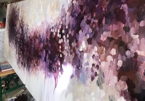 I'll Follow the Sun | Oil And Acrylic Painting in Paintings by Madeline Norton Art. Item made of canvas & synthetic