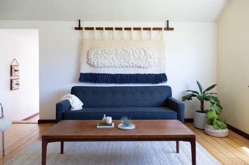 Peanut | Macrame Wall Hanging in Wall Hangings by Keyaiira | leather + fiber | Artist Studio in Santa Rosa. Item made of walnut & cotton