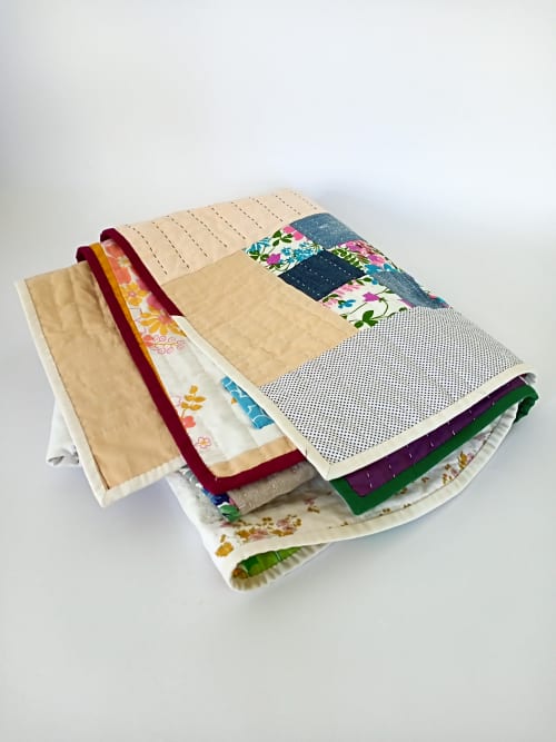 Clash Quilt | Linens & Bedding by DaWitt. Item made of cotton works with boho & modern style